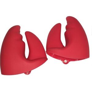 Mini Oven LOBSTER CLAW Silicone POT HOLDERS Mitts, Heat Resistant  NEW